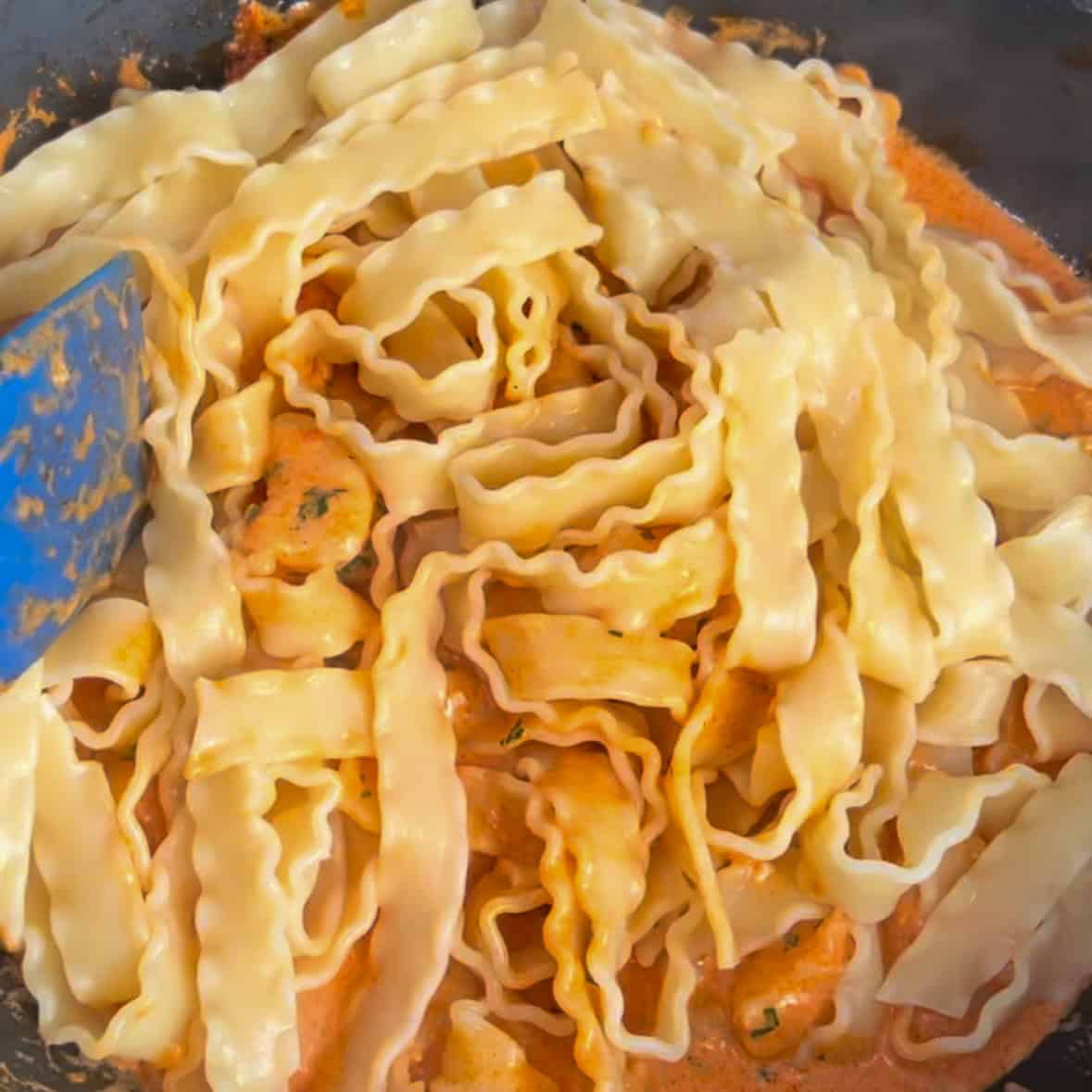 Creamy Tomato Prawn Pasta (30 Minute Meal) - Laurens Cravings