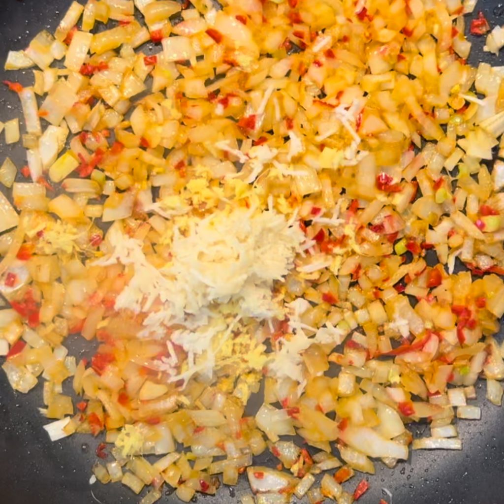 chicken chasni process shot 2 ginger and garlic